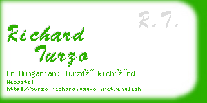 richard turzo business card